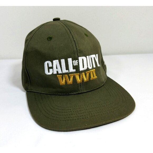 Call Of Duty Baseball Cap WWII COD Sledgehammer Games Adjustable Army Green - Picture 1 of 9